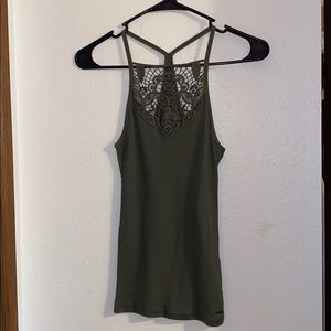 Hollister T-Back Lace Tank Top